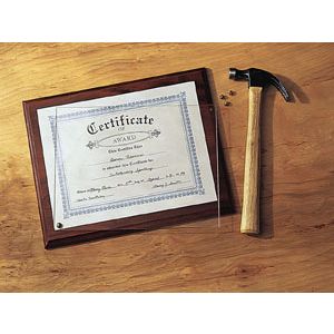 Certificate Plaque Kit
